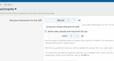 Làm sao tăng upload đính kèm vào xenforo?